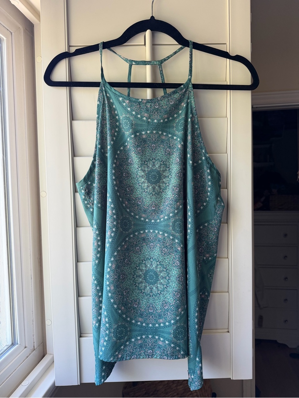 O’Neill Mandala Print Turquoise Halter Top